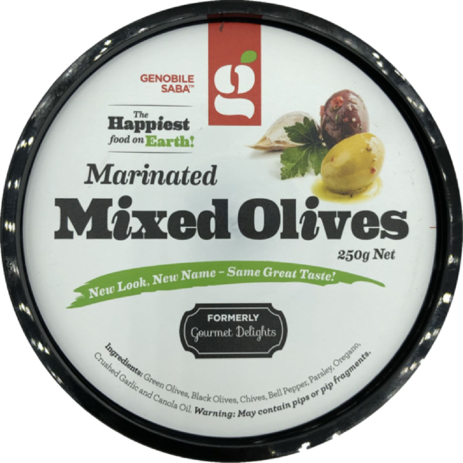 Genobile Saba Marinated Mixed Olives