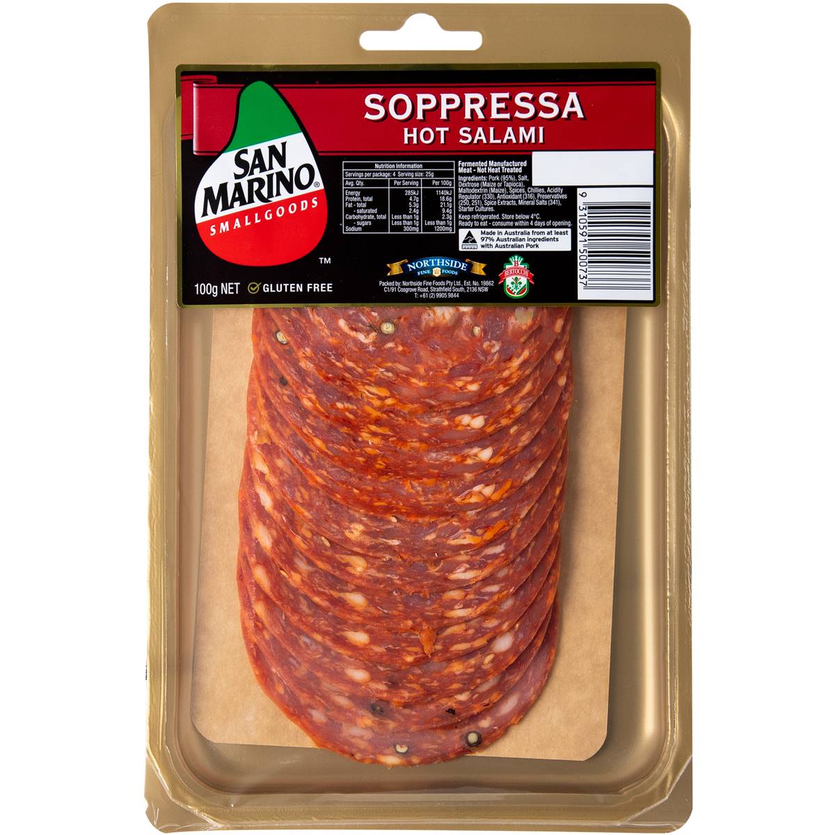 San Marino Hot Salami