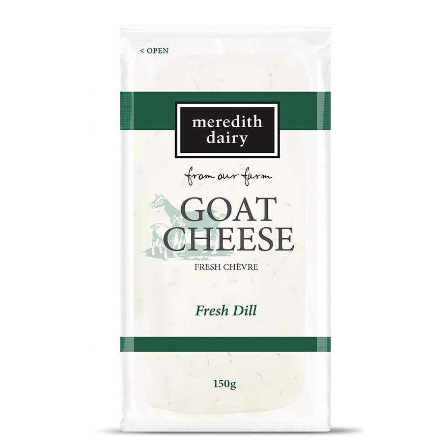 Products Meredith Dairy - FRESH CHEVRE- Original Goat Cheese - Fresh Dill