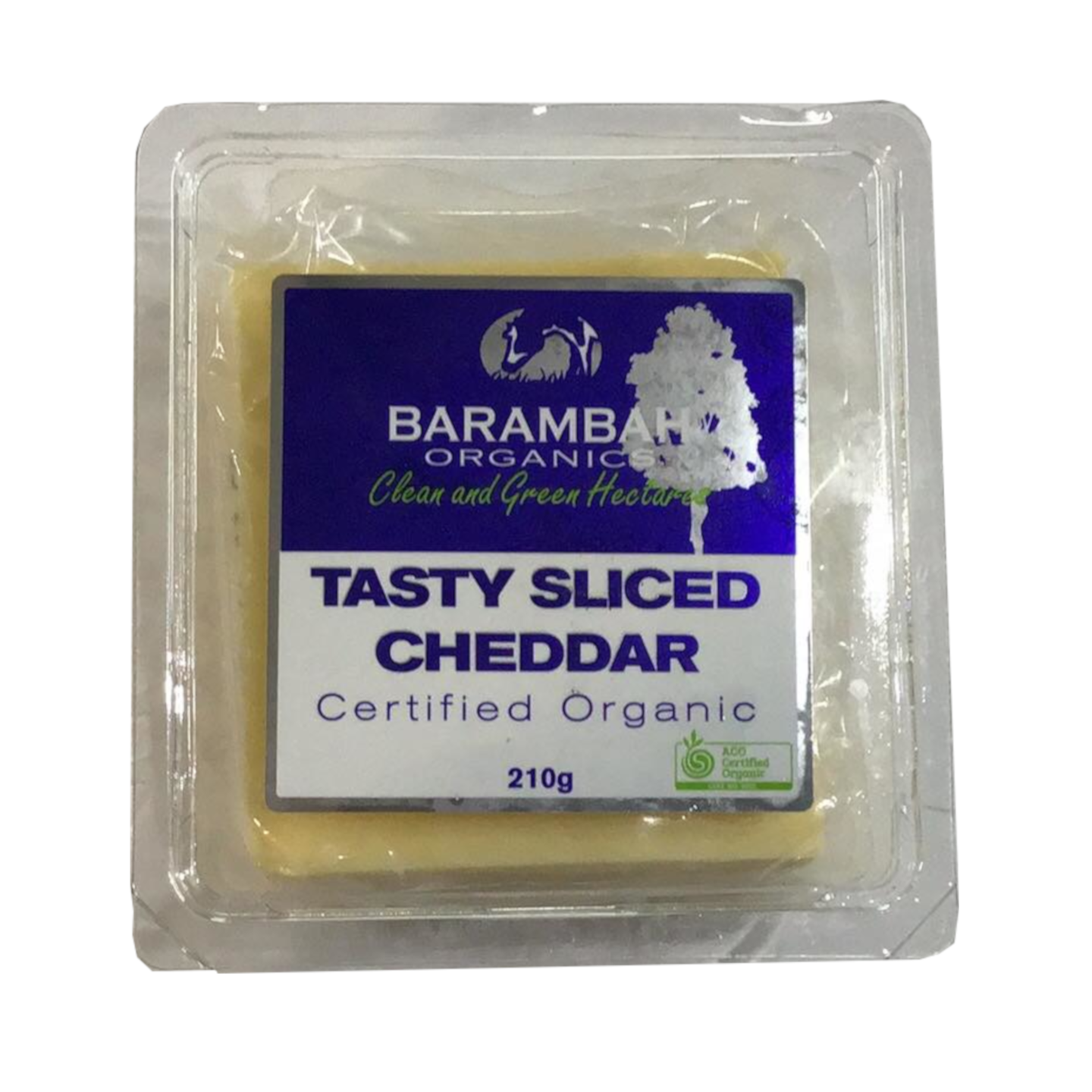 Barambah Organics Cheddar Cheese Sliced