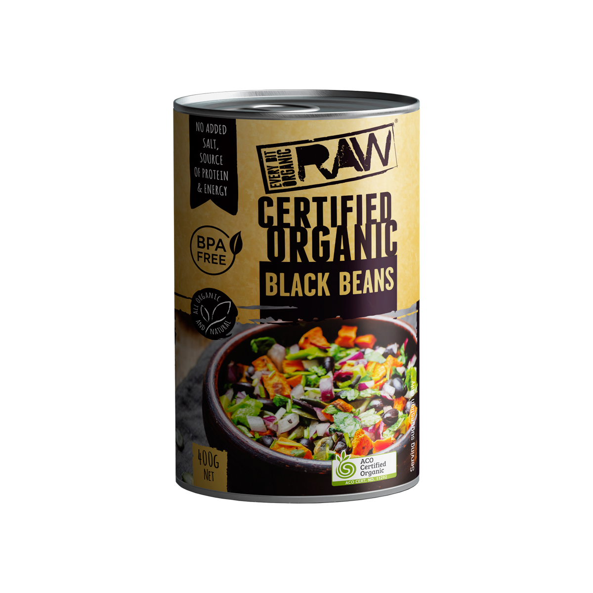 Every Bit Organic Black Beans 400g