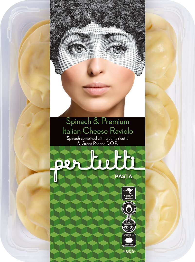 Per Tutti Spinach & Premium Italian Cheese Raviolo Pasta