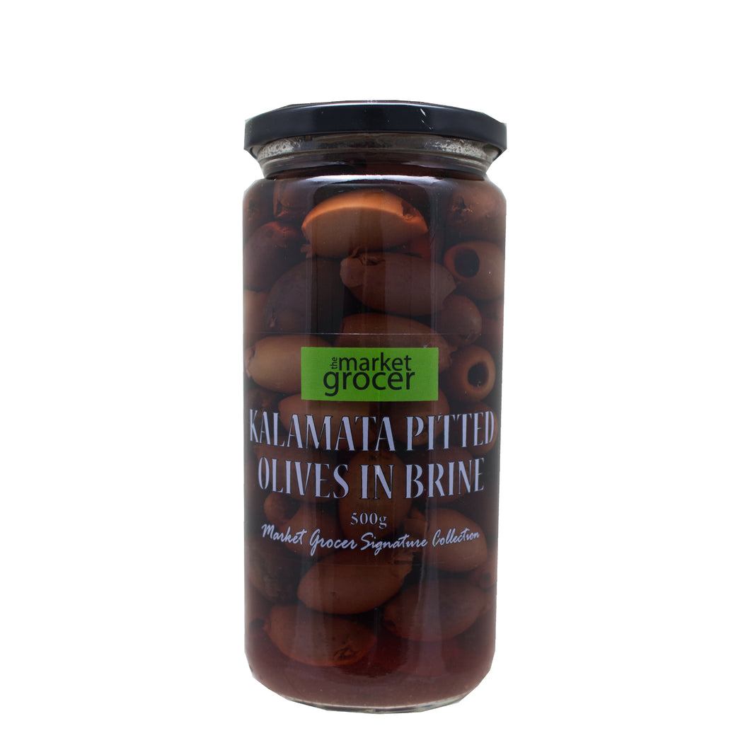 The Market Grocer Kalamata Pitted Olives in Brine 500g
