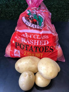 2.5Kg Washed Potato Bags