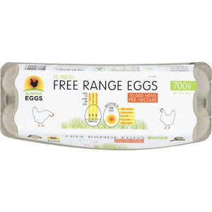 Sunrise Free Range Eggs One Dozen Pack 700g